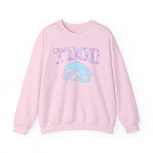 TDOD Camo font dragon - Women's Crewneck Sweatshirt