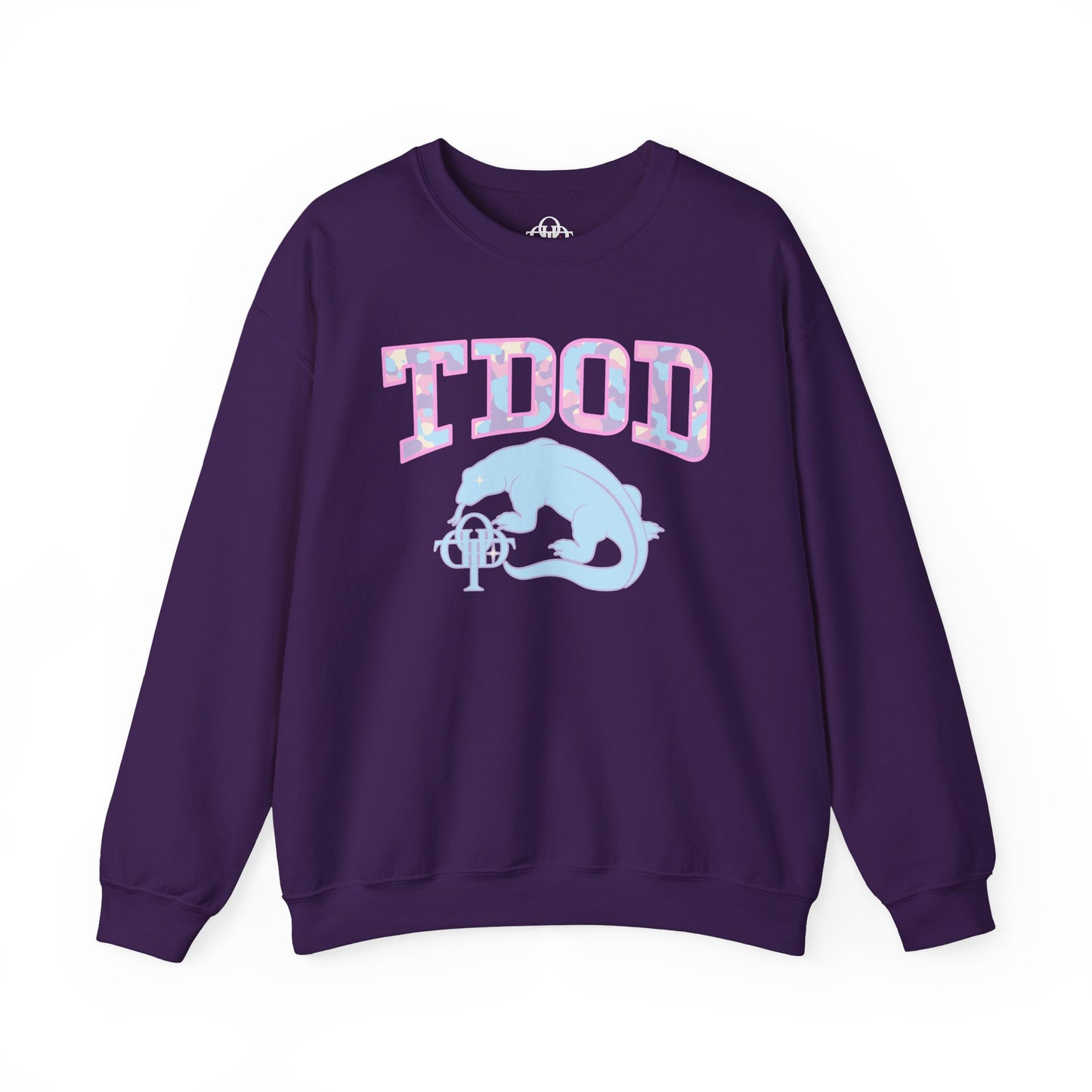 TDOD Camo font dragon - Women's Crewneck Sweatshirt