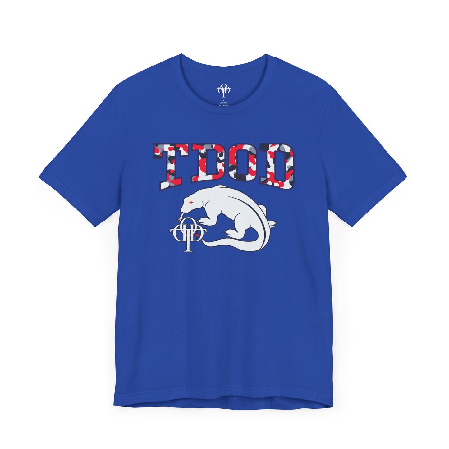 TDOD BLUE GREY CAMO FONT/ DRAGON Men's Tee