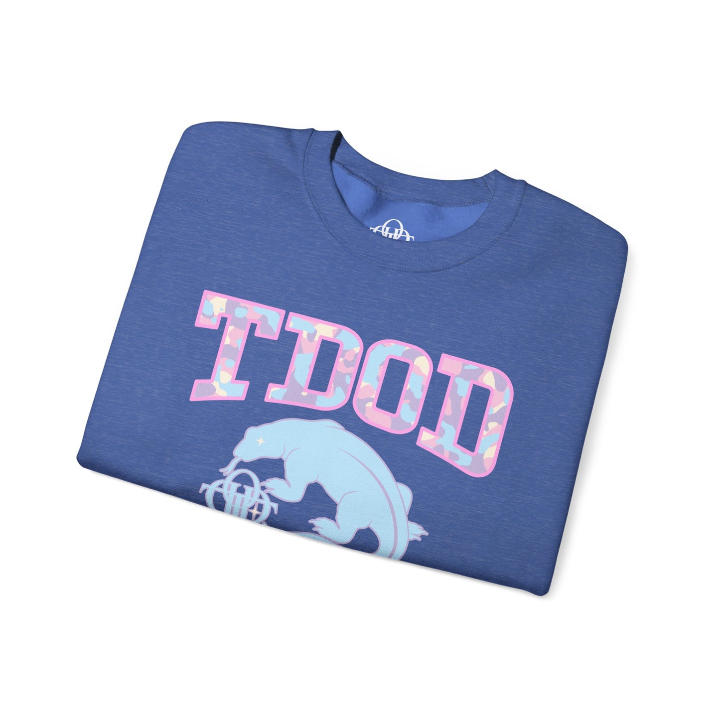 TDOD Camo font dragon - Women's Crewneck Sweatshirt