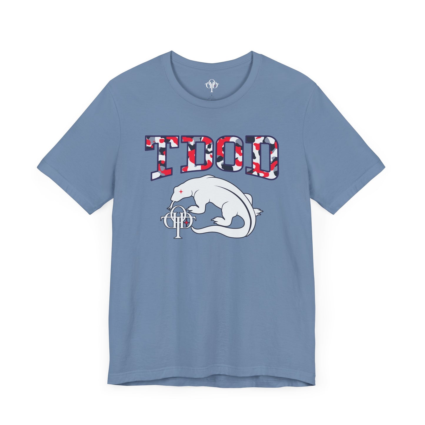 TDOD BLUE GREY CAMO FONT/ DRAGON Men's Tee