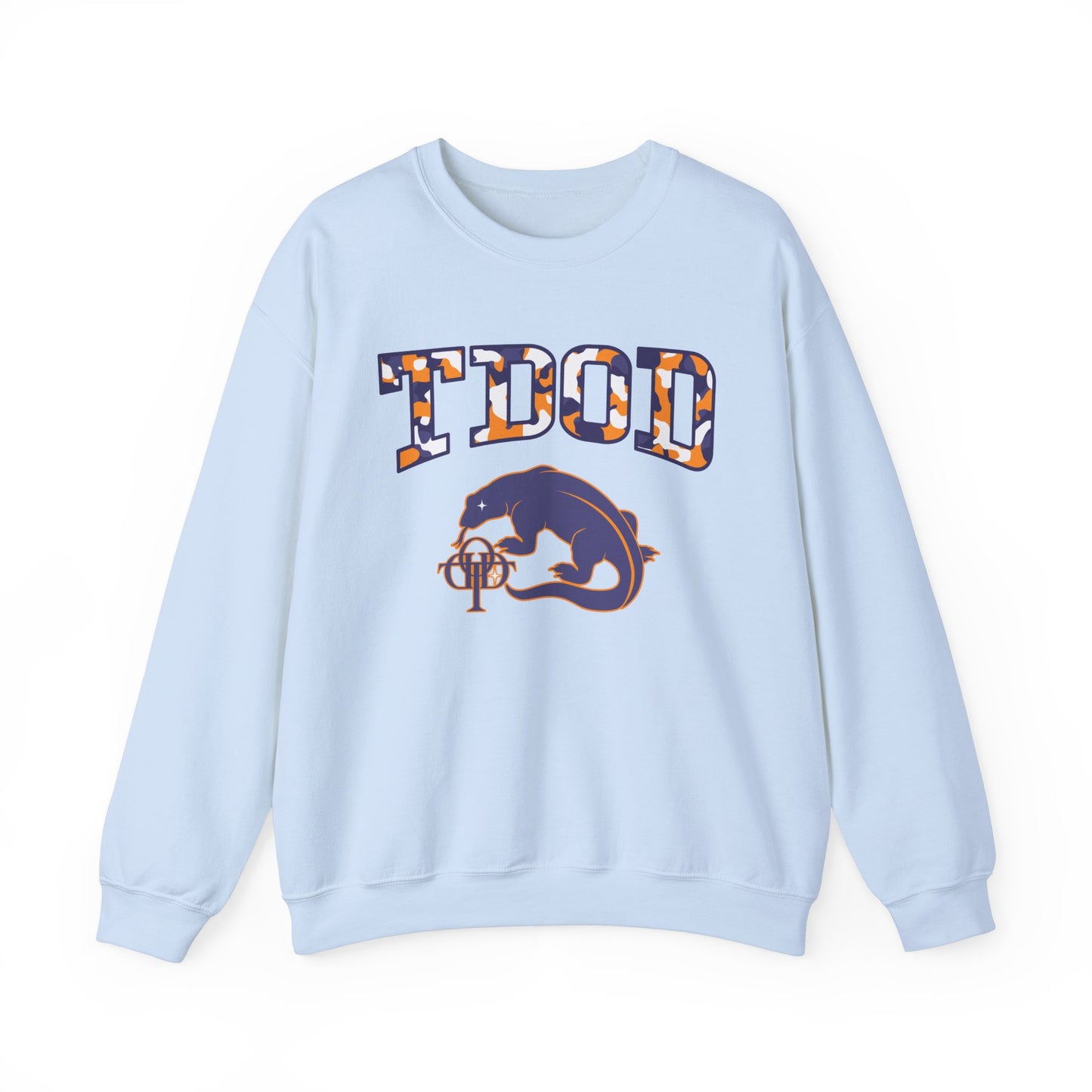 TDOD ORANGE BLUE FONT/DRAGON Men's Sweatshirt