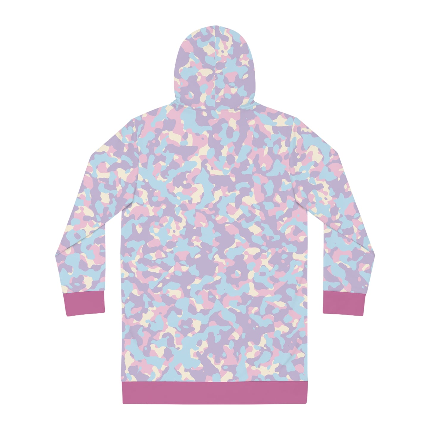 TDOD Pastel purple Camo Women's Hoodie Dress