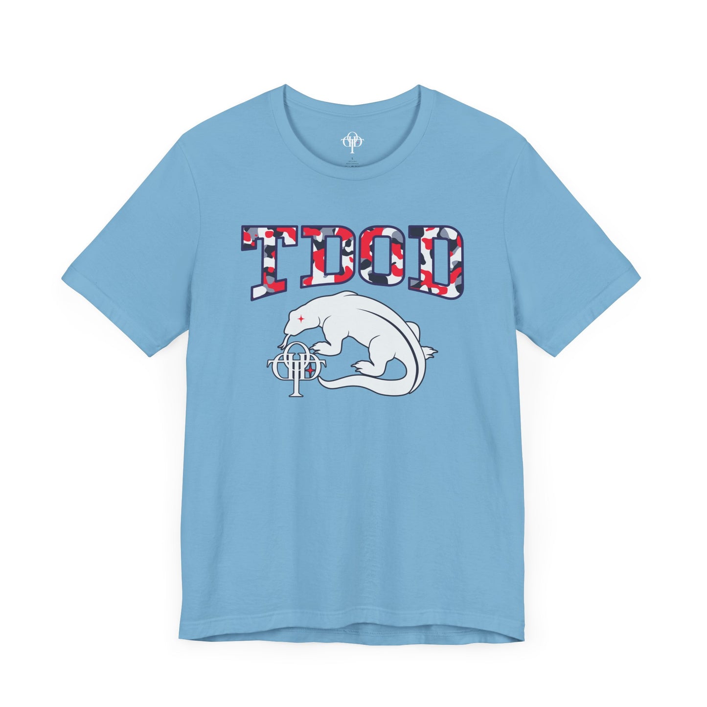 TDOD BLUE GREY CAMO FONT/ DRAGON Men's Tee