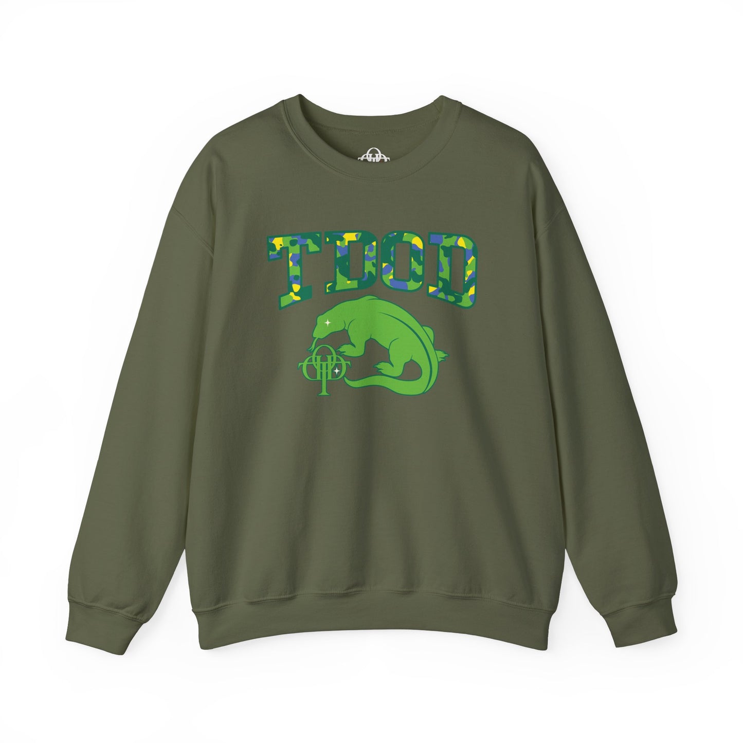 TDOD BLUE GREEN CAMO Men's Sweatshirt