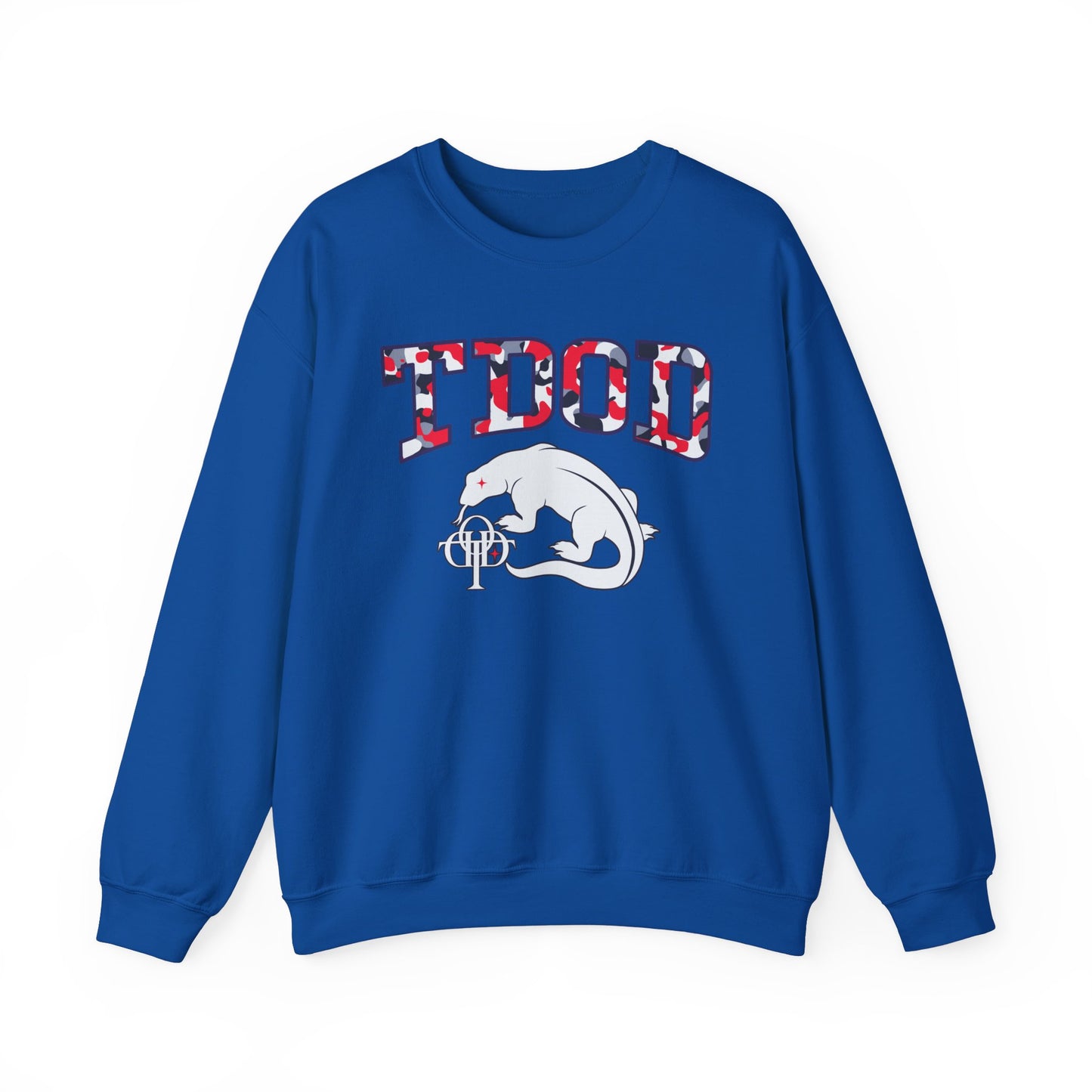 TDOD BLUE GREY CAMO FONT/DRAGON Men's Sweater