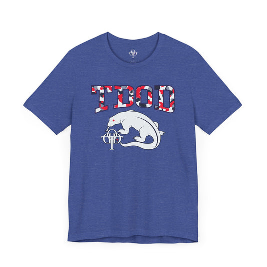 TDOD BLUE GREY CAMO FONT/ DRAGON Men's Tee