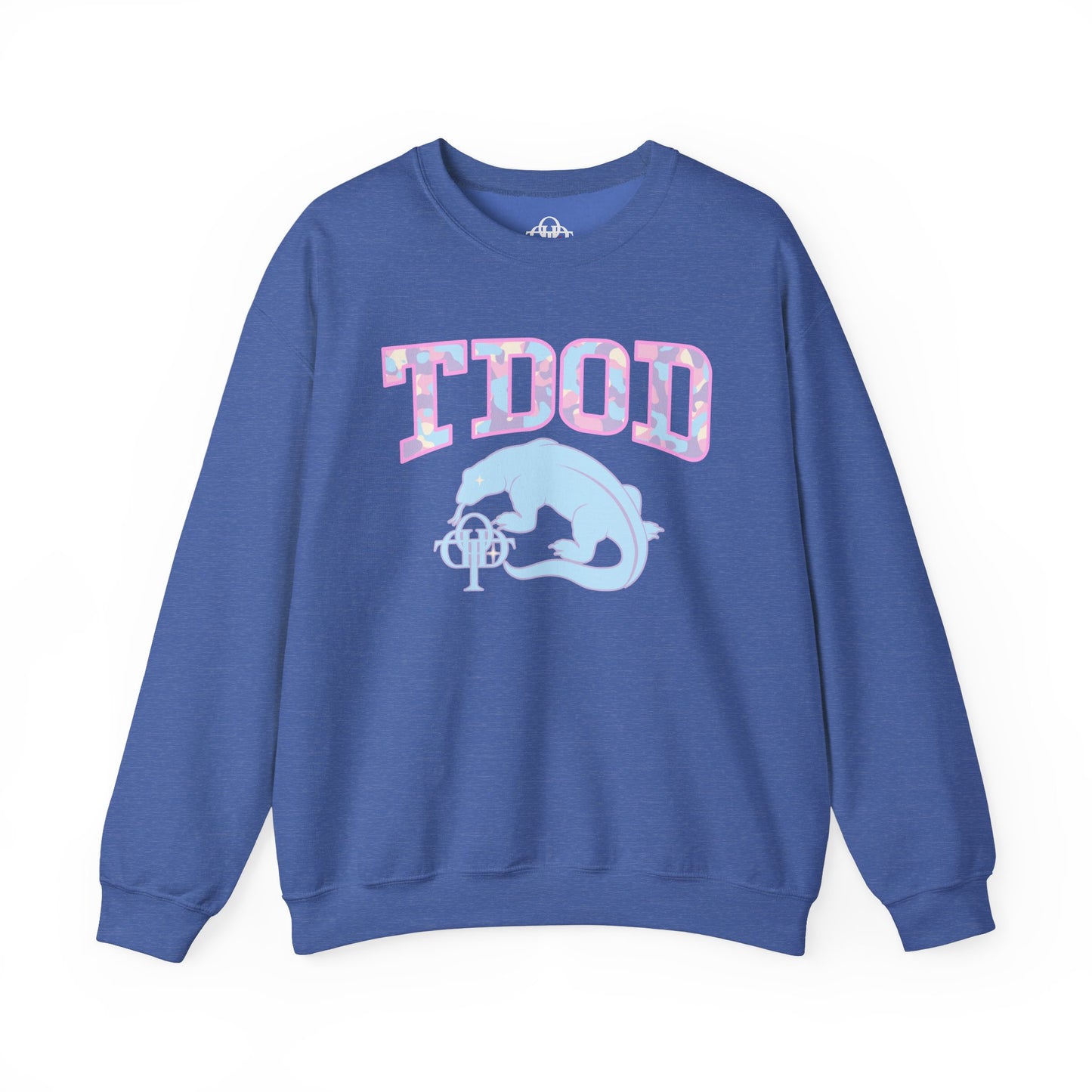 TDOD Camo font dragon - Women's Crewneck Sweatshirt