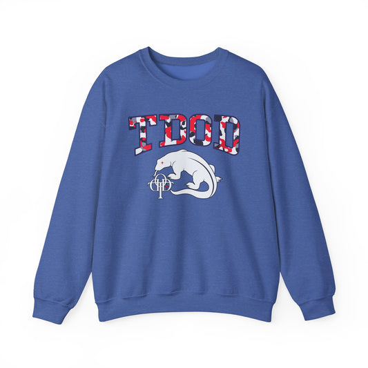 TDOD BLUE GREY CAMO FONT/DRAGON Men's Sweater