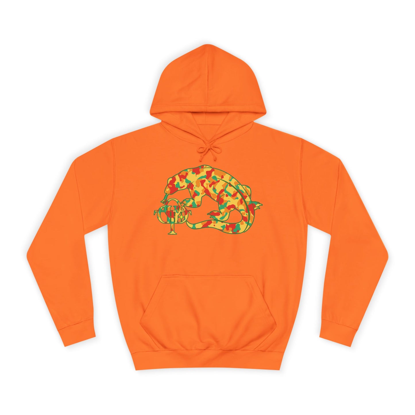 TDOD ORANGE CAMO DRAGON Hoodie