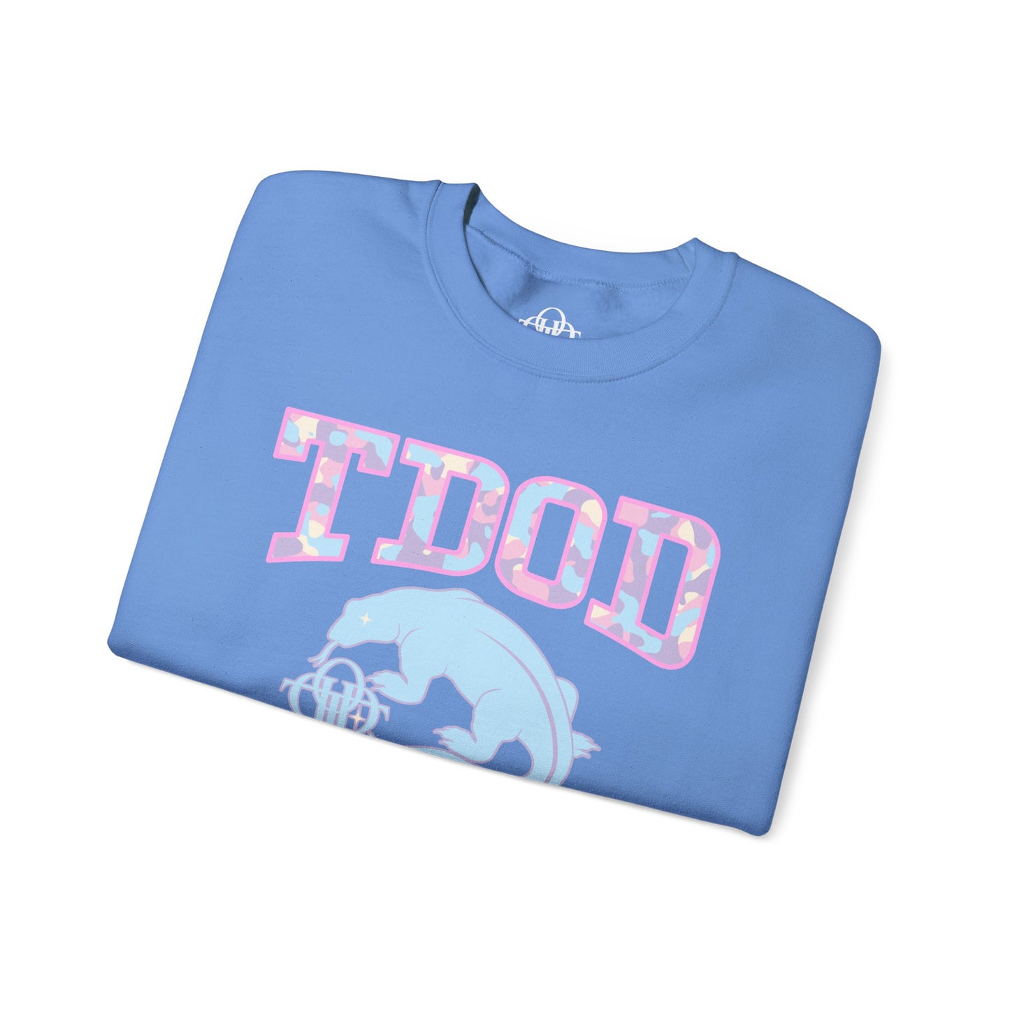 TDOD Camo font dragon - Women's Crewneck Sweatshirt