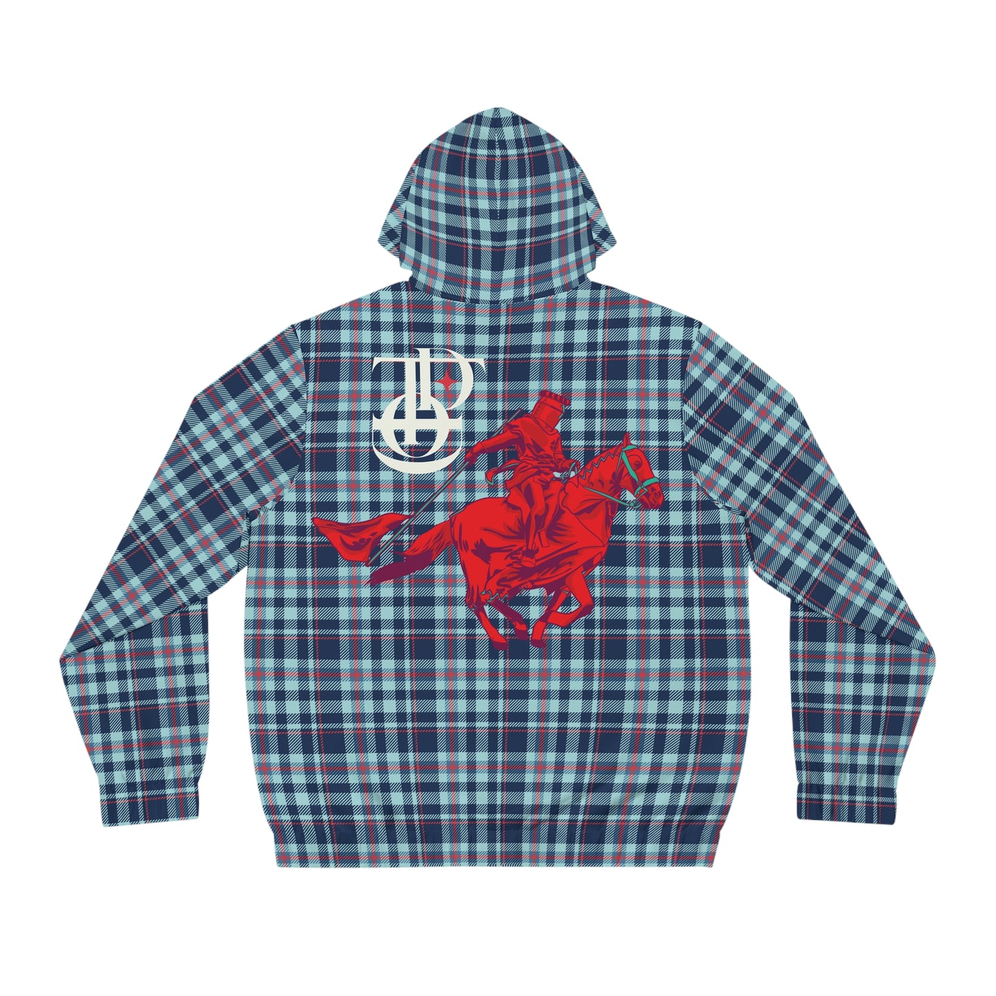 TDOD BLUE PLAID KNIGHT Men's hoodie