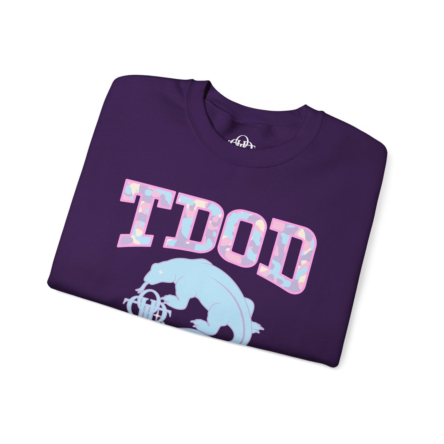 TDOD Camo font dragon - Women's Crewneck Sweatshirt