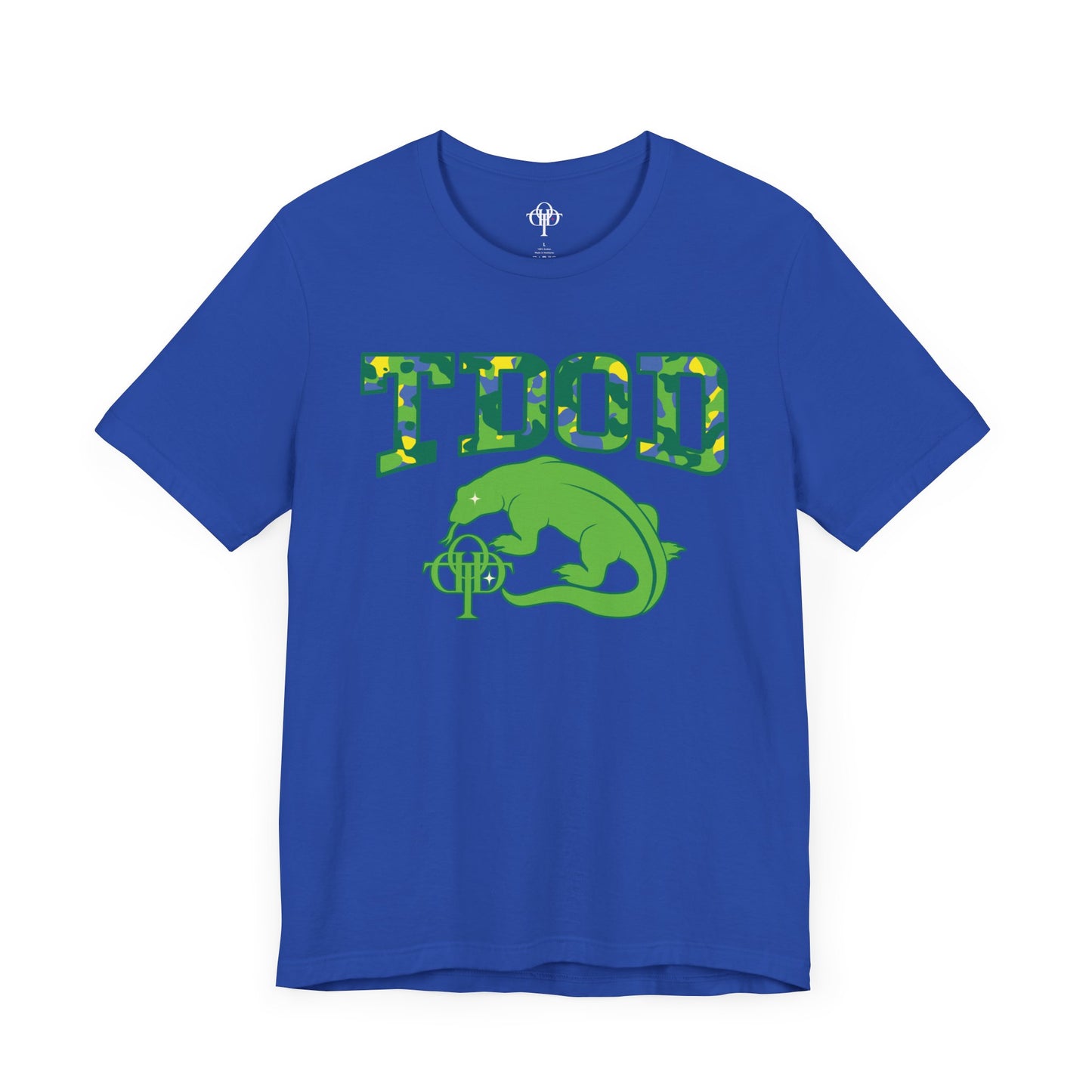 TDOD BLUE GREEN CAMO FONT/DRAGON Men's Tee