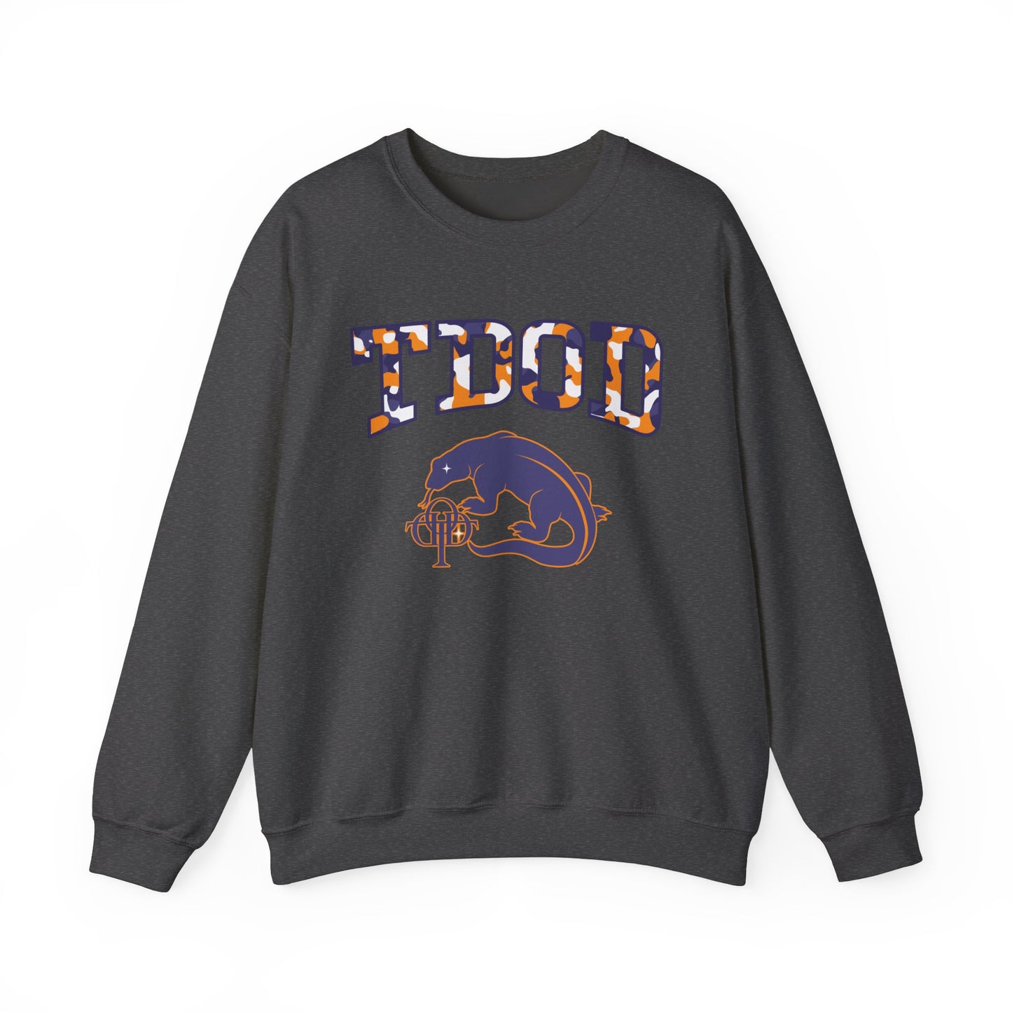 TDOD ORANGE BLUE FONT/DRAGON Men's Sweatshirt